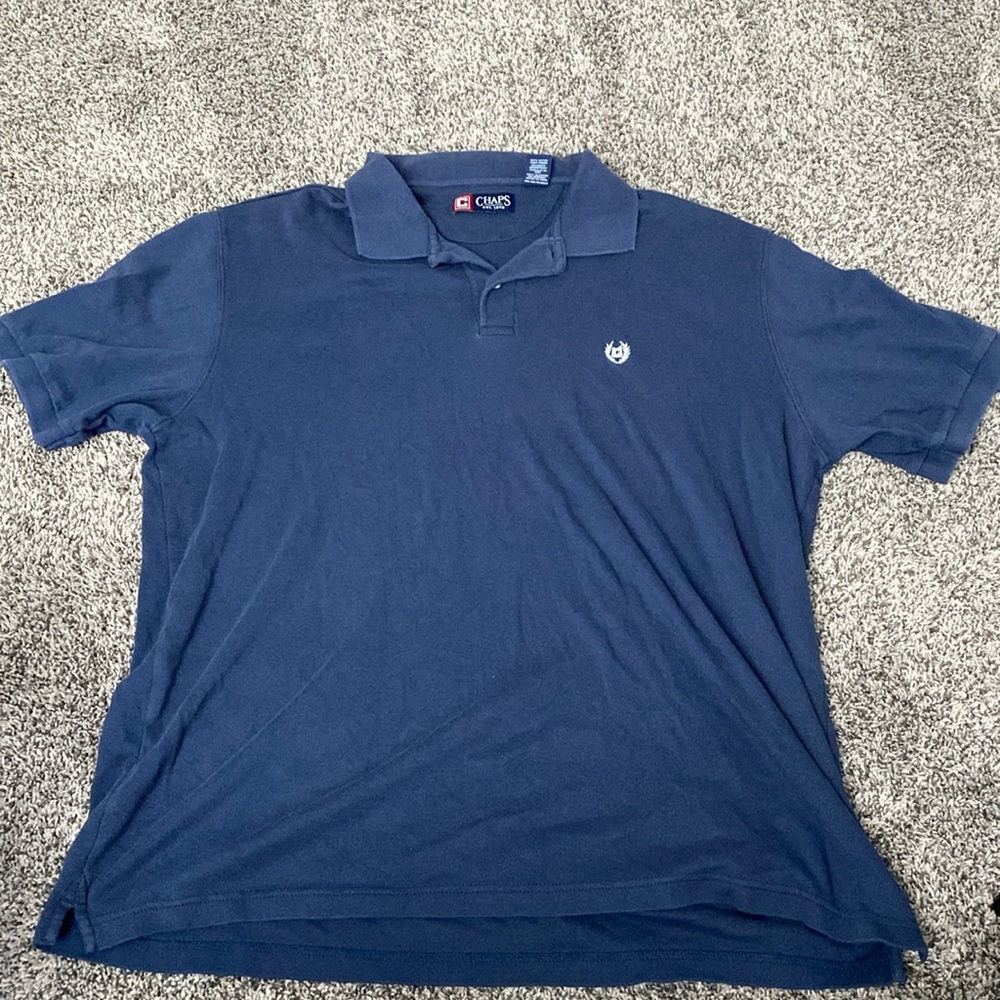 Chaps men’s navy blue polo top